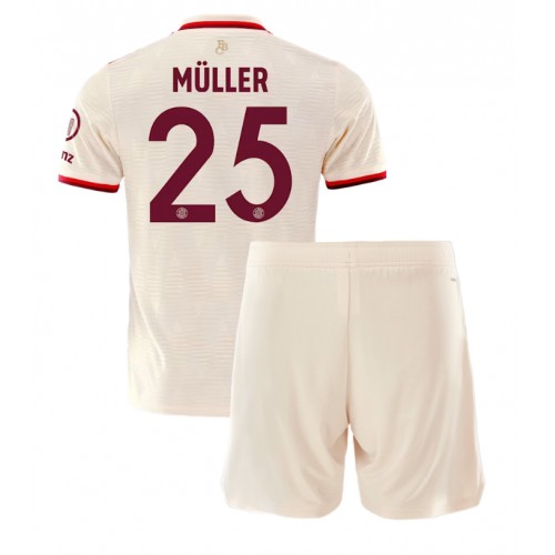 Dres Bayern Munich Thomas Muller #25 Rezervni za djecu 2024-25 Kratak Rukav (+ kratke hlače)